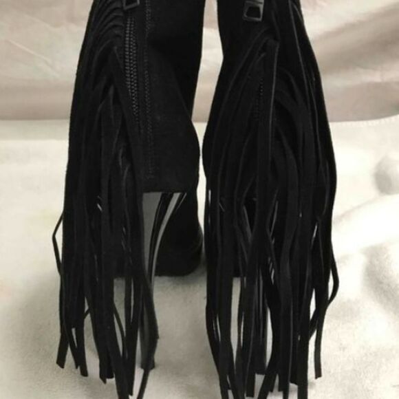 Burberry Nadie suede ankle fringe boots - Picture 13 of 16